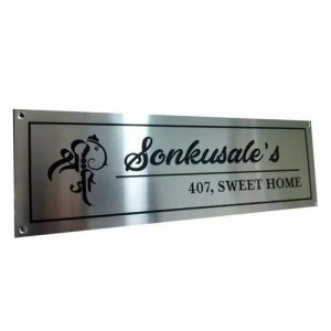 Steel Name Plate Engraving