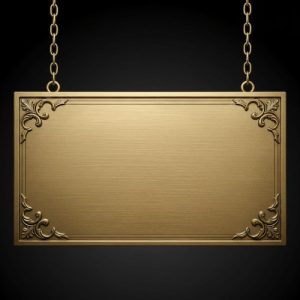 Brass Name Board